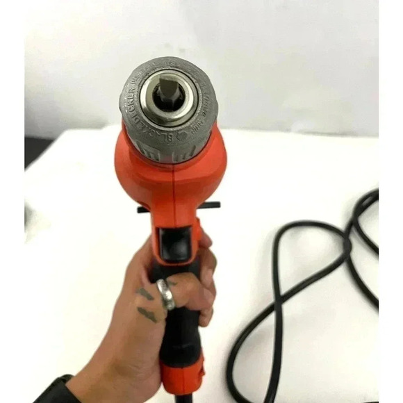 Black & Decker 6 Amp 3/8" 1500 RPM Corded Electric Drill Model DR340 Works - Picture 5 of 9